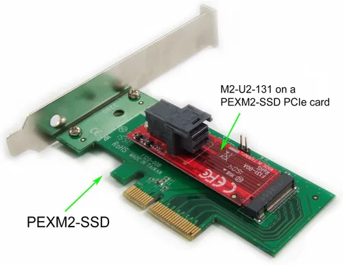 Vista 7 de Adaptador PEXM2-SSD PCIe M.2 - Compatible con SSD NVMe/AHCI M.2 (2280, 2260, 2242) - Compatible con PCIe 4.0/3.0