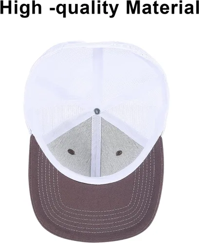 Vista 4 de kozinu Unisex Trucker Hats Blank Mesh Snapback Hats Sport Plain Baseball Caps Adjustable Fitted Hat
