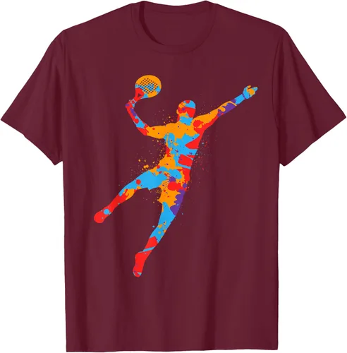 Vista 8 de Playera de Padel Playera Colorida Plataforma Tenis Paddleball Niños Camiseta de Padel