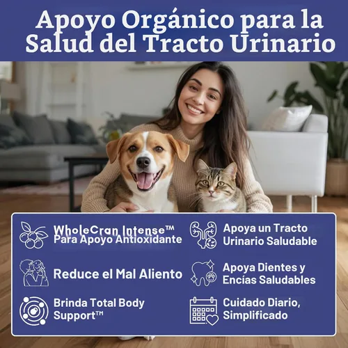 Vista 2 de Suplemento orgánico de arándano para perros y gatos, 60 cucharadas