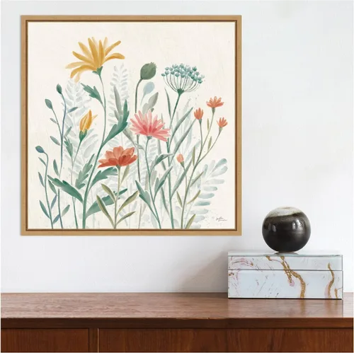 Vista 6 de Amanti Art Lienzo enmarcado para pared, 16 x 16 pulgadas, vibraciones de flores silvestres III por Janelle Penner, lienzo enmarcado para pared