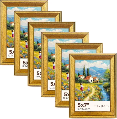 Vista 12 de TWING Juego de 6 portarretratos de fotos de 8 x 10 pulgadas, marco de collage de fotos para pared, galería de pared, juego de marcos de pared