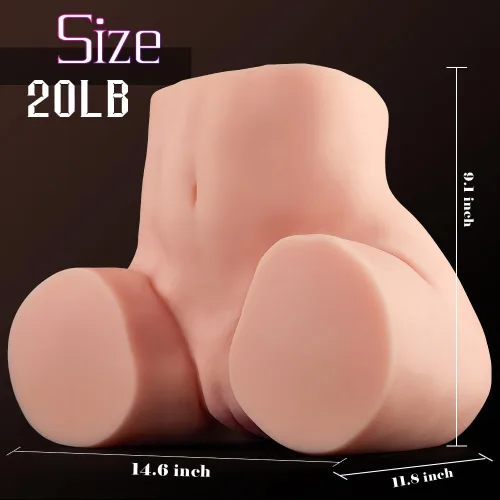 Vista 5 de Juguete sexual masculino de 20 libras con torso, masturbador realista de coño para hombres masturbación, muñeca sexual grande para sexo