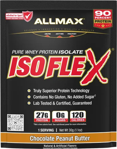 Vista 16 de ALLMAX Nutrition - ISOFLEX Polvo de Proteína de Suero, Proteína de Suero Aislada, 27g de Proteína, Pastel de Cumpleaños, 2 lb