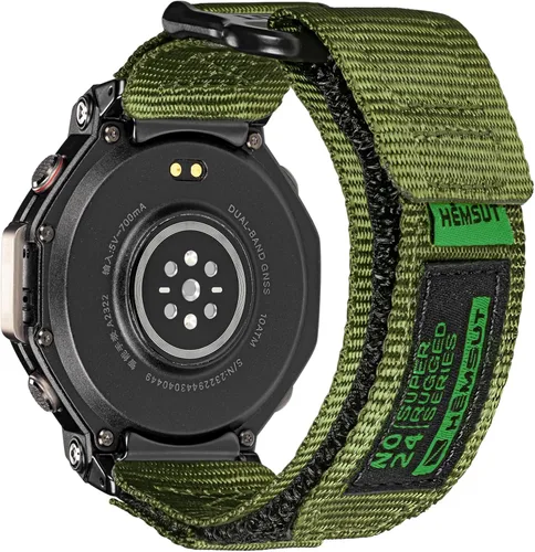 Vista 18 de SMITHA Correas de reloj compatibles con Amazfit T-Rex, T-Rex PRO, T-Rex 2, T-Rex 3 o T-Rex 3 PRO (1.890 in)/(1.732 in), T-Rex Ultra 1/2, correa Negro
