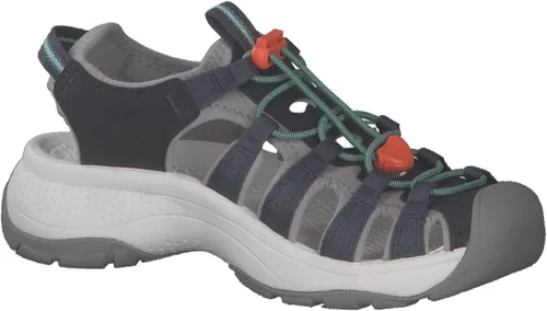 Vista 9 de KEEN Astoria West - Sandalias deportivas con puntera cerrada para mujer, Negro Gris