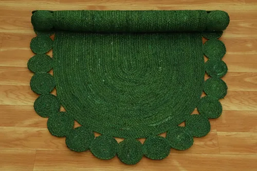 Vista 58 de Natural Jute Collection - Alfombra rectangular de 2 x 3 pies, alfombra de yute trenzada a cuadros multicolor de 0.27 pulgadas de grosor, ideal