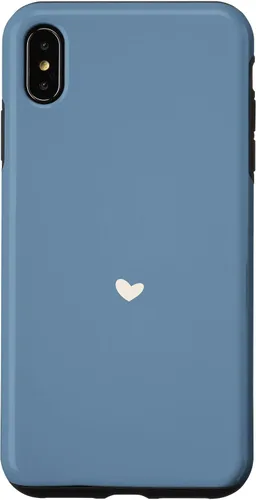 Vista 11 de Misty Blue - Hand Drawn Heart Chic Boho Aesthetic Case for iPhone 16