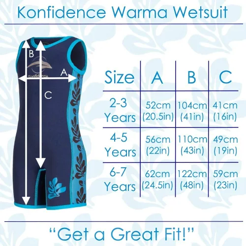 Vista 4 de Konfidence Warma - Traje de neopreno para niños