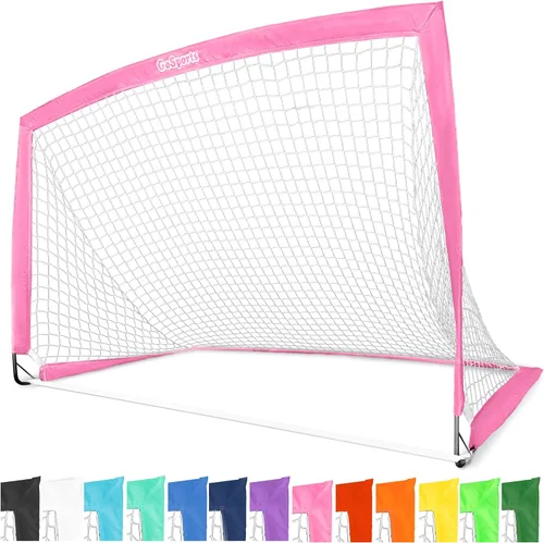 Vista 26 de GoSports - Arcos de fútbol portátiles para niños, 13 opciones de color, elige 4 x 3 pies o 6 x 4 pies, redes desplegables de tono