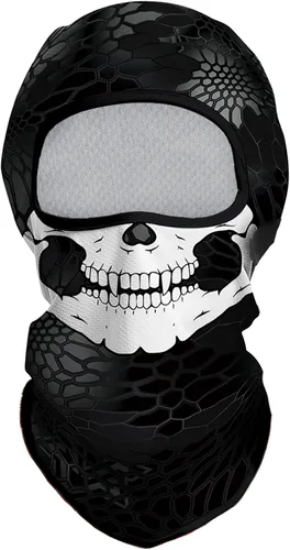 Vista 42 de Obacle Máscara Facial Pasamontañas para Hombres y Mujeres Ligera para Esquí, Caza, Ciclismo, Pesca Bear Cara Abierta Marrón