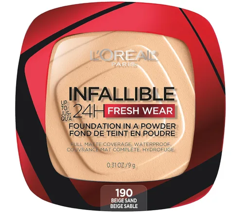 Vista 11 de L'Oréal Paris Infallible - Base de maquillaje en polvo, 24 horas de uso, impermeable, ámbar profundo, paquete de 3