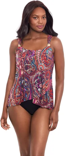 Vista 15 de Miraclesuit Traje de baño para mujer Dazzle con cuello redondo y aros