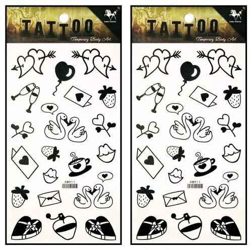 Vista 20 de Tatuajes 2 hojas de mariposas mosca de mariposa tatuajes temporales pegatinas falsas cuerpo brazo pecho hombro tatuajes para adolescentes, hombres