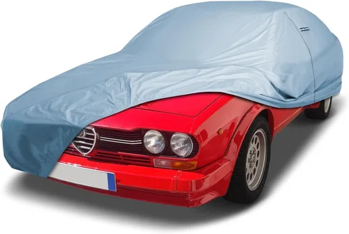 Vista 30 de iCarCover Funda de automóvil personalizada de alta calidad para Alfa Romeo 147 2002-2007, resistente, impermeable, para todo tipo de clima, lluvia