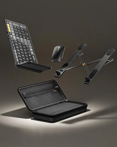 Vista 9 de ProtoArc XKM01 CaseUp Foldable Bluetooth Keyboard Mouse Combo