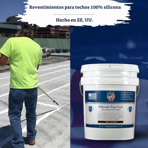 Vista 6 de Revestimiento de techo 100% silicona para caravanas y techos planos, negro
