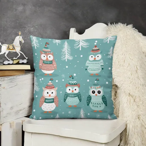 Vista 17 de Funda de cojín con diseño de casa de pan de jengibre con galletas, fundas de almohada cuadradas para sofá y cama, fundas de almohada cuadradas