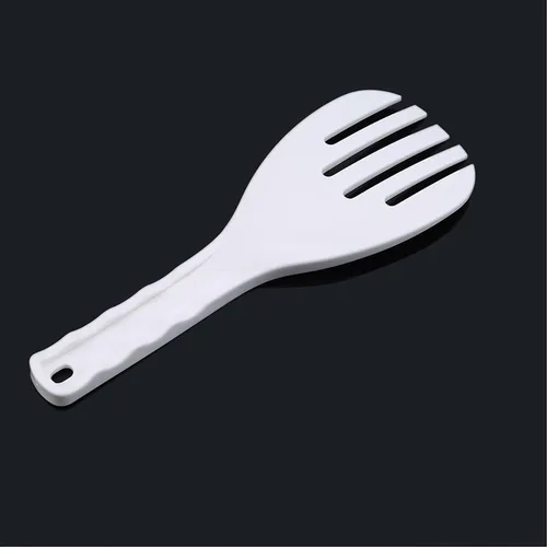 Vista 5 de SperrinsRice cuchara paleta de plástico antiadherente blanco japonés arroz cocina cuchara espátula