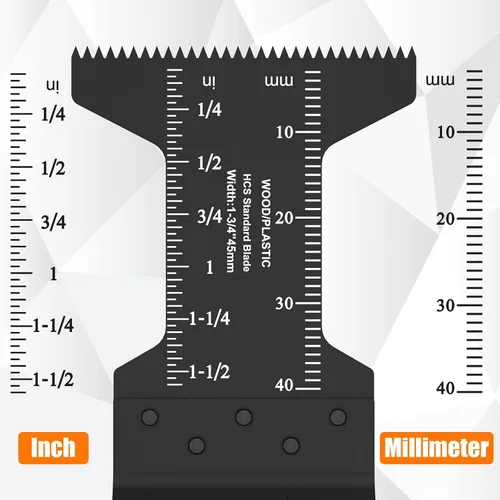 Vista 8 de 100 Cuchillas de Sierra Oscilante, 1-3/4" Liberación Rápida Kits de Cuchillas Multiherramienta Cuchillas de Herramienta Oscilante Universal Madera