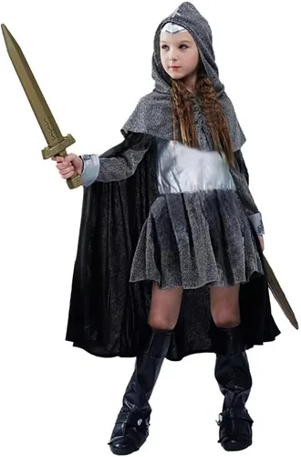 Vista 2 de Ropa de Halloween para niñas, ropa de caballero, ropa de princesa punk funky, disfraz de niña para festivales