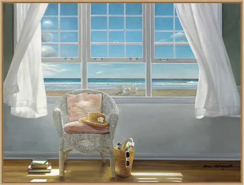 Vista 15 de Amanti Art Lienzo enmarcado para pared, 18 x 24 pulgadas, A Moments Peace, de Karen Hollingsworth, lienzo enmarcado para pared, obras de arte