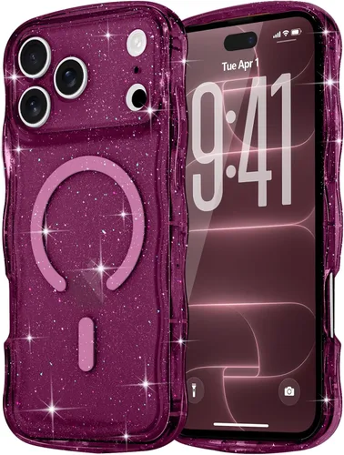 Vista 8 de Pepmune Funda magnética para iPhone 17 Pro Max, color rosa