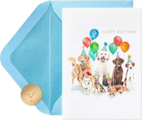 Vista 9 de Papyrus Tarjeta de cumpleaños para perros (Celebrating You Today)