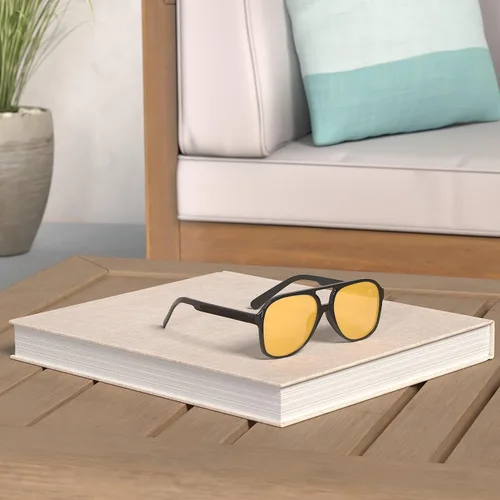 Vista 2 de NIDOVIX Gafas de sol polarizadas clásicas estilo aviador vintage para hombres y mujeres, marco grande, retro, de los años 70