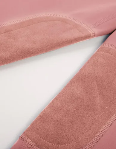Vista 5 de JACK SMITH Pantalones de equitación para niñas y niños, mallas ecuestres para equitación, pantalones juveniles con parche para la rodilla, bolsillo