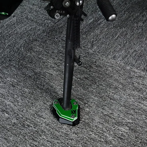 Vista 2 de MOWOK Para Kawasaki Z900 NINJA 650 Z900SE Z900RS Z800 Z650 Motocicleta Kickstand Pie Pad Soporte lateral Ampliadora Z 900 (rojo)