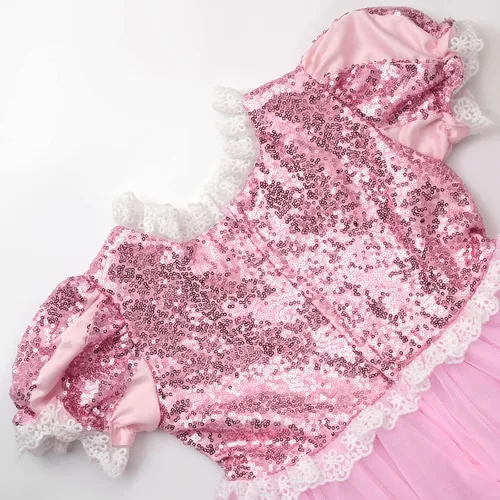 Vista 5 de JerrisApparel Disfraz de princesa para niñas fiesta de cumpleaños cosplay vestido morado con accesorios