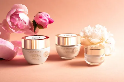 Vista 6 de Fleurissent Enchanted Elixir – Máscara facial de peonía 2 en 1 y exfoliante – Fusión floral revitalizante, 99% natural y certificado orgánico