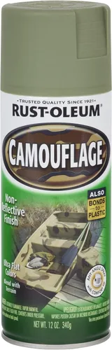 Vista 4 de Rust-Oleum 279176 Camuflaje 2X Ultra Cover Pintura en aerosol, 12 onzas, verde militar