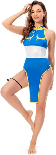Vista 3 de Traje de baño de cosplay para mujer, bikini de anime, traje de baño sexy de una pieza