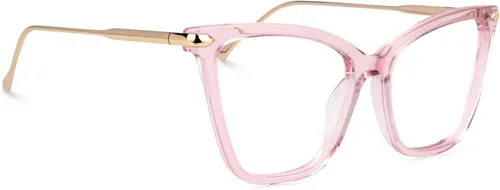 Vista 4 de Zeelool Gafas de bloqueo de luz azul de gran tamaño para mujer con forma de mariposa Hilary FX0206