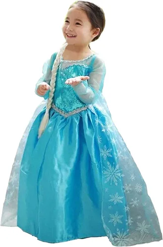 Vista 2 de Nileafes Disfraz de princesa para niña fiesta de cumpleaños disfraz de cosplay para niños