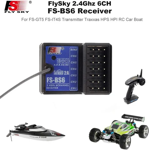 Vista 2 de GoolRC Flysky FS-BS6 Receptor 2.4Ghz 6CH AFHDS2 para Flysky FS-GT5 FS-IT4S Transmisor RC Coche Barco