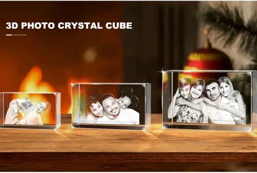 Vista 6 de Marcos de fotos 2D/3D personalizados con cristal, marcos de fotos personalizados, regalos de fotos personalizados para mujeres, esposa, hombres