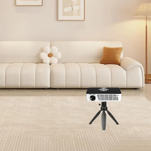 Vista 5 de Soporte de trípode para mini proyector compatible con APEMAN, DR. J Upgrade, DBPOWER, Anker, Artlii, LoongSon, AAXA Technologies y la mayoría