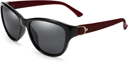 Vista 9 de FEISEDY Gafas de sol polarizadas vintage para mujer, elegantes gafas de sol Cateye B2476