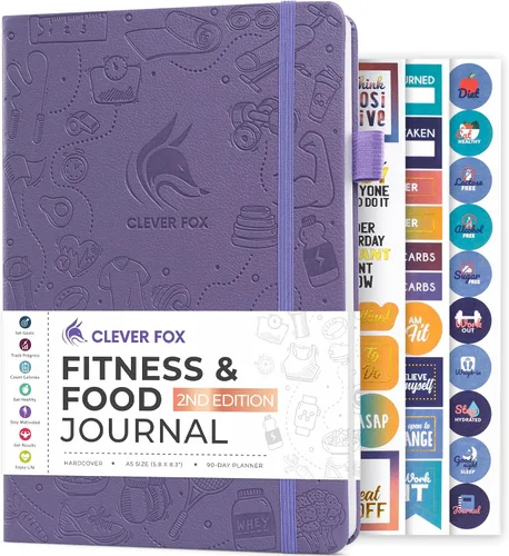 Vista 12 de Clever Fox Diario de fitness & Food – Planificador de nutrición y entrenamiento para mujeres y hombres – Libro de registro de ejercicio de dieta