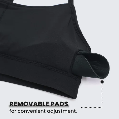 Vista 6 de CRZ YOGA Butterluxe - Brasier deportivo con espalda en Y para mujer, diseño de tirantes delgados, con espalda cruzada y relleno, de bajo impacto