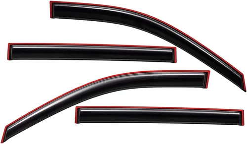 Vista 3 de Lightronic Visor de ventana con clip extra duradero en canal para auto, se ajusta a Honda Pilot 2016-2022 (EXCLUYENDO Touring), protector contra