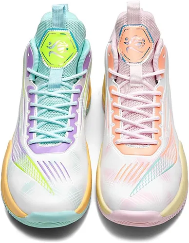 Vista 2 de MAUGELY Zapatillas altas para hombre, transpirables, de baloncesto, antideslizantes, para estudiantes, jóvenes, deportes, ocio, zapatos