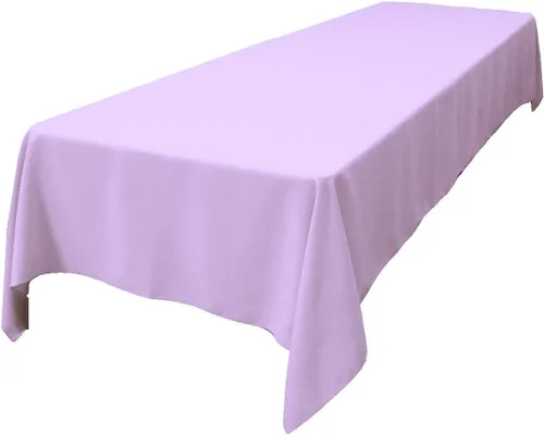 Vista 149 de LA Linen Mantel rectangular lavable de popelín de poliéster, resistente a las manchas y a las arrugas, cubierta de mesa 60x84, mantel de tela