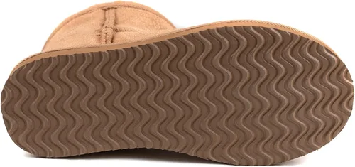 Vista 5 de Zizor Pantuflas cortas acogedoras para mujer, cálidas, de invierno, con forro mullido