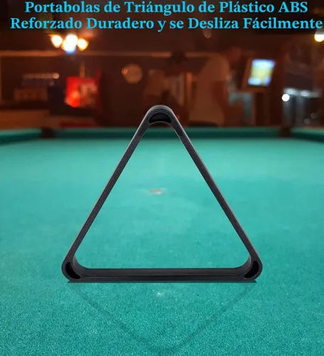 Vista 4 de JAPER BEES Bolas de billar con estante de bolas triangular, tizas de taco, calcomanías de mesa y reemplazos de puntas, accesorios para mesa de billar