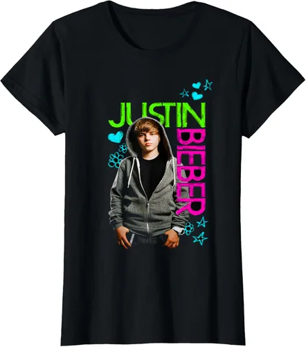 Vista 7 de Camiseta negra oficial de Justin Bieber S