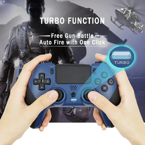 Vista 4 de TERIOS Wireless Pro Controller Compatible with PS4 PS4 ProPS4 Slim Console, Gaming Remote with Built-in 800mAh Rechargeable BatteryPrecise